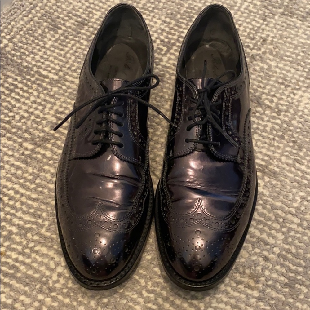 Robert clergerie charcoal metallic oxfords
